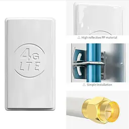 Комплект для інтернету модем з WiFi ZTE MF920U Антена MIMO 2x19.5 дБ до 70 км кабель та перехідники - мініатюра 2