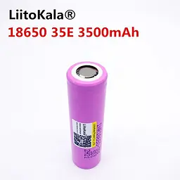Акумулятор 18650 Samsung INR18650-35E 3500mAh Рожевий - мініатюра 3
