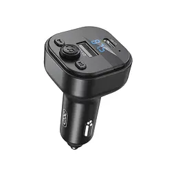 FM модулятор XO BCC18 USB-A OTG/USB-C чорний (BCC18.black)