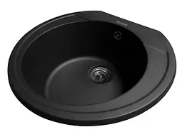 Кухонна мийка Miraggio TULUZA black (0002565) Граніт, Врізна, Чорний - мініатюра 3