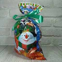 Новорічна упаковка для цукерок та подарунків (25x40) №17 Сніговики (100 шт.) - мініатюра 5