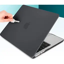 Пластикова накладка (верх та низ) HardShell Case для Apple MacBook Air 15.3` M2 A2941 2023 Matte Grey [98201] - мініатюра 2