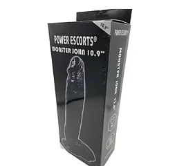 Фалоімітатор Power Escorts Monster John 11.8" 30 см (чорний) - мініатюра 6