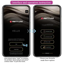 Вібратор Pretty Love Hector Smart 19.5 см бузковий - мініатюра 9