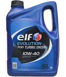 Моторна олива Elf Evolution 700 Turbo Diesel 10W-40 5 л ( 201553 ) ( 216672 )