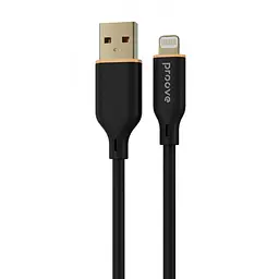 Кабель Proove Jelly Silicone USB to Lightning 2.4A (1m) black
