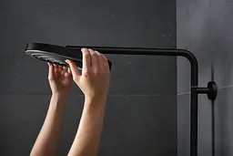 Душова система з термостатом Hansgrohe Pulsify S Puro Showerpipe 260 1jet EcoSmart matt black 24223670 - мініатюра 5