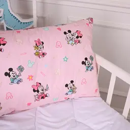 Набір дитячий MirSon зима Kids Time 20-0042 Pink Mikey Mouse 110x140 см бавовна: ковдра з подушкою (2200009671265) - мініатюра 6