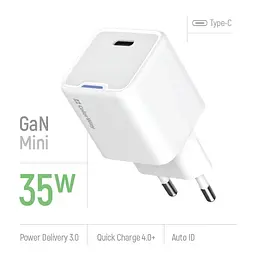 Мережевий зарядний пристрій White 35 Вт GaN ColorWay teh0028611 - мініатюра 5