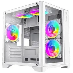 Корпус GameMax Infinity Mini білий, без БЖ, Mini Tower, Micro ATX / Mini ITX, 1хUSB 3.0, 2хUSB 2.0, 358х275х373 мм, 3.6кг