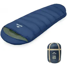 Спальний мішок Naturehike з капюшоном MJ600 CNK2300SD014, темно-блакитний (6976507663977)