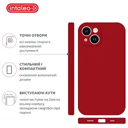 Чохол до мобільного телефона Intaleo SoftShell Apple iPhone 14 Plus Red (1283126557705) - мініатюра 4