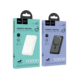 Батарея універсальна HOCO 10000mAh Grace PD/20W Magnetic White (J141 / 714985) - мініатюра 8