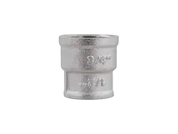 Муфта RAFTEC 3/4"Вх1/2"В латунь, ВВ, DN20х15, нікель, MP0201 - мініатюра 3