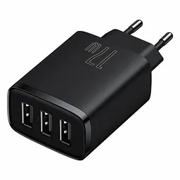 МЗП Compact 17W (3USB-A) (CCXJ02) Чорний Baseus teh0029582 - мініатюра 3