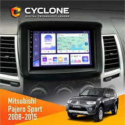 Штатна магнітола Mitsubishi Pajero Sport 2008-2015 Cyclone C9-011 4x64, DSP Cyclone (НФ-00007067)