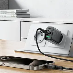 Зарядний пристрій Acefast 2xUSB 12W (USB-Ax2) A86 Black (6974316283270) - мініатюра 2