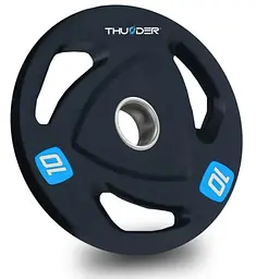 Диск олімпійський THUNDER 10 кг (OLYMPIC-PLATE-10KG)