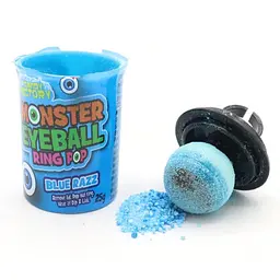 Льодяник-кільце Crazy Candy Factory Monster Eyeball Ring Pop Око Монстра 25г - мініатюра 2
