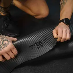 Коврик для йоги Trex Sport TX-018NGM NBR 1см 180х60 чорний - мініатюра 12