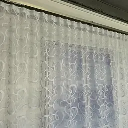 Жакардовий Турецький тюль "Вензель" білий 400х270, тасьма ALBO pbe0052326 - мініатюра 6