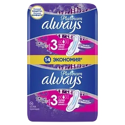 Прокладки гігієнічні Always Ultra Platinum Collection Super Plus 14 шт. - мініатюра 2