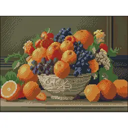 Алмазна мозаїка Ваза з фруктами FZ3040-28 30х40 см