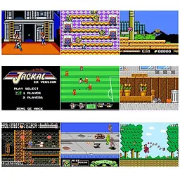Портативна ігрова ретро приставка консоль з додатковим джойстиком 8bit 400 ігор Game Box жовта - мініатюра 11