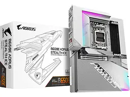 Материнська плата Gigabyte B650E AORUS STEALTH ICE - мініатюра 3