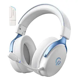 Ігрові бездротові навушники GamePro HSW-191-WHB Asgard Skadi Wireless 7.1 White-Blue