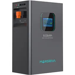 Акумуляторна батарея Marsriva LiFePO4, 25.6V/314Ah, 8.03kWh, Підлогове або настінне - мініатюра 2