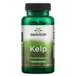 Йод Kelp Iodine 225 mcg 250 таблеток Swanson vit0005823