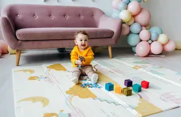 Дитячий двосторонній складний килимок Poppet Стікери та Казковий політ, 200x180x1 см (PP010-200) - мініатюра 11