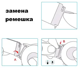 Ремінець BeWatch нейлоновий липучка для Xiaomi Amazfit Bip Чорний (1011301) - мініатюра 6