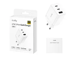 Мережевий зарядний пристрій CUDY 67 W (CH67_EU) - мініатюра 2