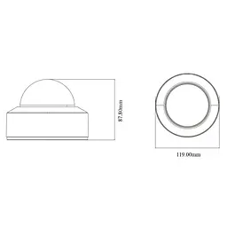 IP-відеокамера 4Mp TVT TD-9541S4-C(D/PE/AW2) f=2.8mm, ІЧ+LED-підсвічування, з мікрофоном (77-00449) - мініатюра 2