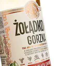 Лікер Zoladkowa Gorzka Black Cherry 30% 0.5 л - мініатюра 3