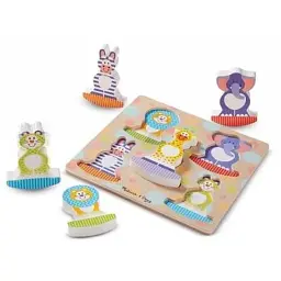 Розвиваюча іграшка Melissa&Doug Формовий пазл Сафарі (MD1886) - мініатюра 2