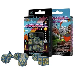 Набір кубиків Arcade Blue & yellow Dice Set , 7 шт. (SARC01)