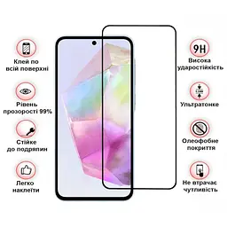 Скло захисне BeCover Samsung Galaxy A36 SM-A366 Black (712886) - мініатюра 2