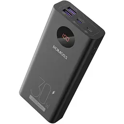 Зовнішній акумулятор Romoss PEA20 20000mAh 30W Black [PEA20-192-2111H] [120787] - мініатюра 2