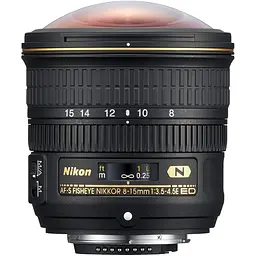 Об'єктив Nikon AF-S FISHEYE-NIKKOR 8-15mm f/3.5-4.5E E (JAA831DA) [87468] - мініатюра 2