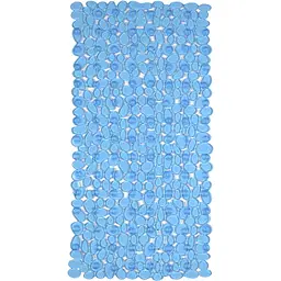 Килимок для ванної Eco Fabric Галька 68х34 см прозоро-синій (6834-002)