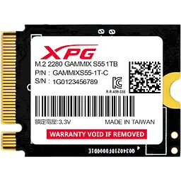 SSD M.2 Накопичувач ADATA GAMMIX S55 2TB (SGAMMIXS55-2T-C) - мініатюра 2