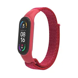 Ремінець Nylon Mi Band 3/4/5/6/7 Red ( 08 )