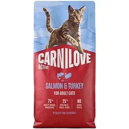 Сухий корм для котів Carnilove Active Salmon & Turkey лосось та індичка 6 кг