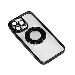 Магнітний чохол XON PhoneCase Magnetic для iPhone 14 Pro Max (PCMC1114400B 7881) Чорний/Прозорий - мініатюра 3
