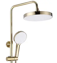 Душова система Rea Bloom gold white з виливом REA-P9529, Золотий - мініатюра 3