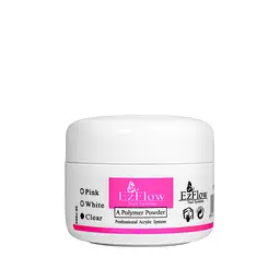 Акрилова пудра для нарощування нігтів EzFlow A POLIMER Powder Professional Acrylic Nail System прозора 10г