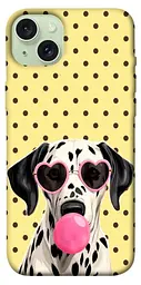 TPU чохол Demsky Pinky dolmatin для Apple iPhone 15 Plus (6.7")
